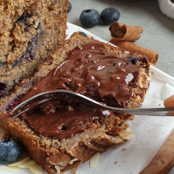Healthy Blueberry Chocolate Chip Banana Bread