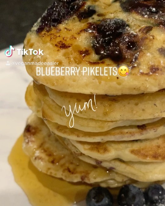 Vegan Blueberry Maple Syrup Delight