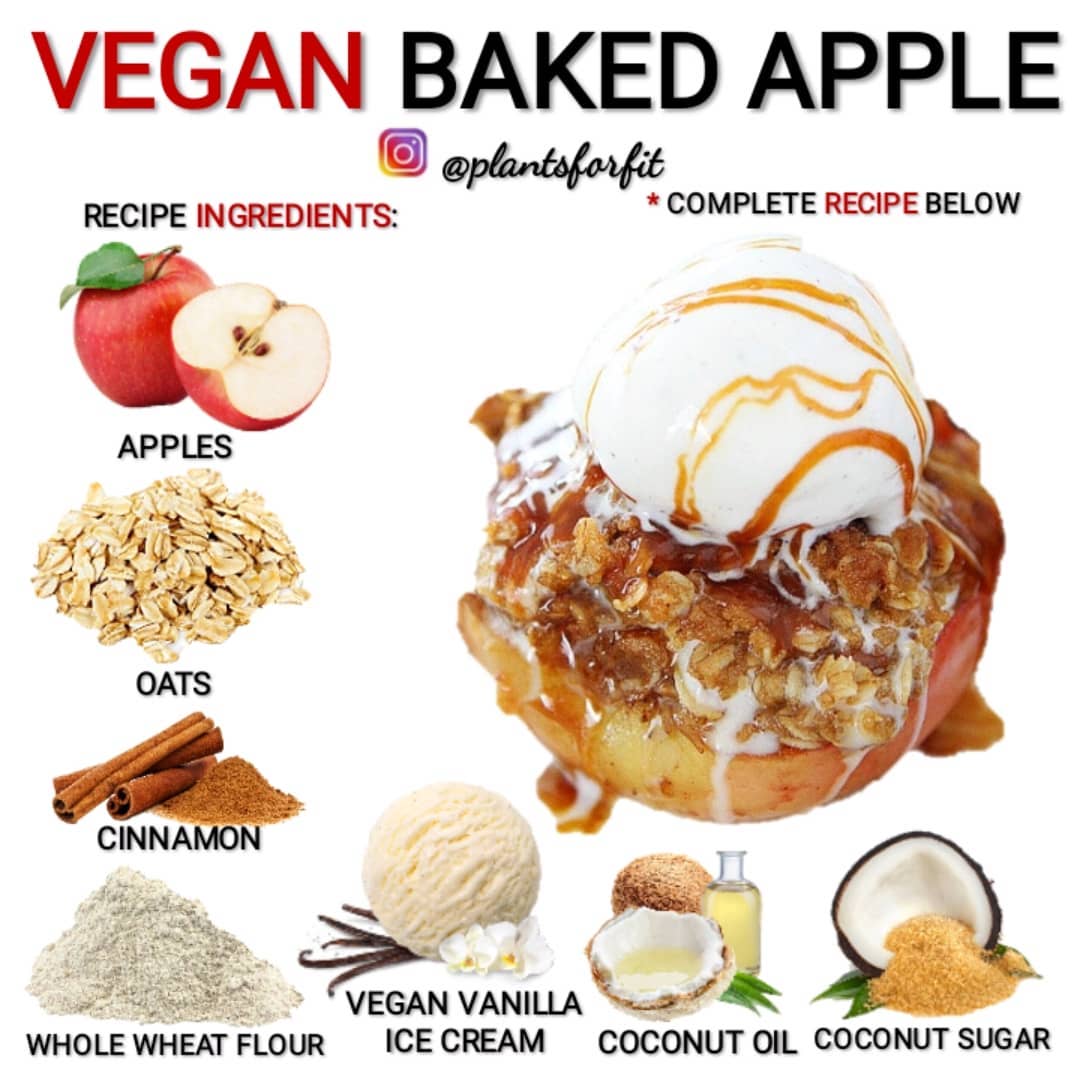 Vegan Baked Apple