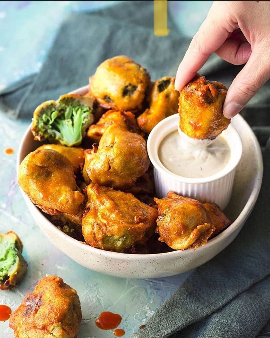 Baked Buffalo Broccoli Wings