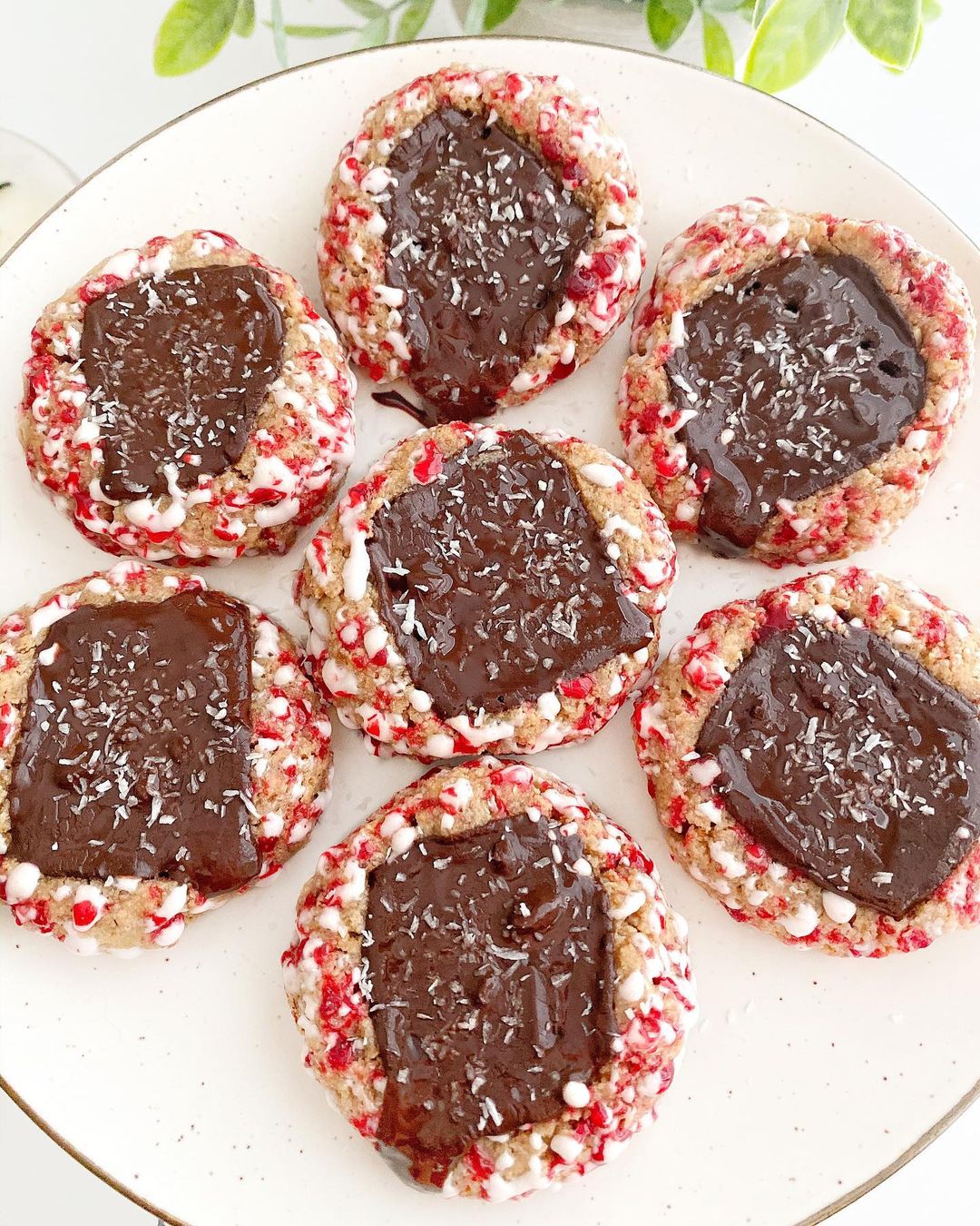 Chewy Chocolate Peppermint Cookies
