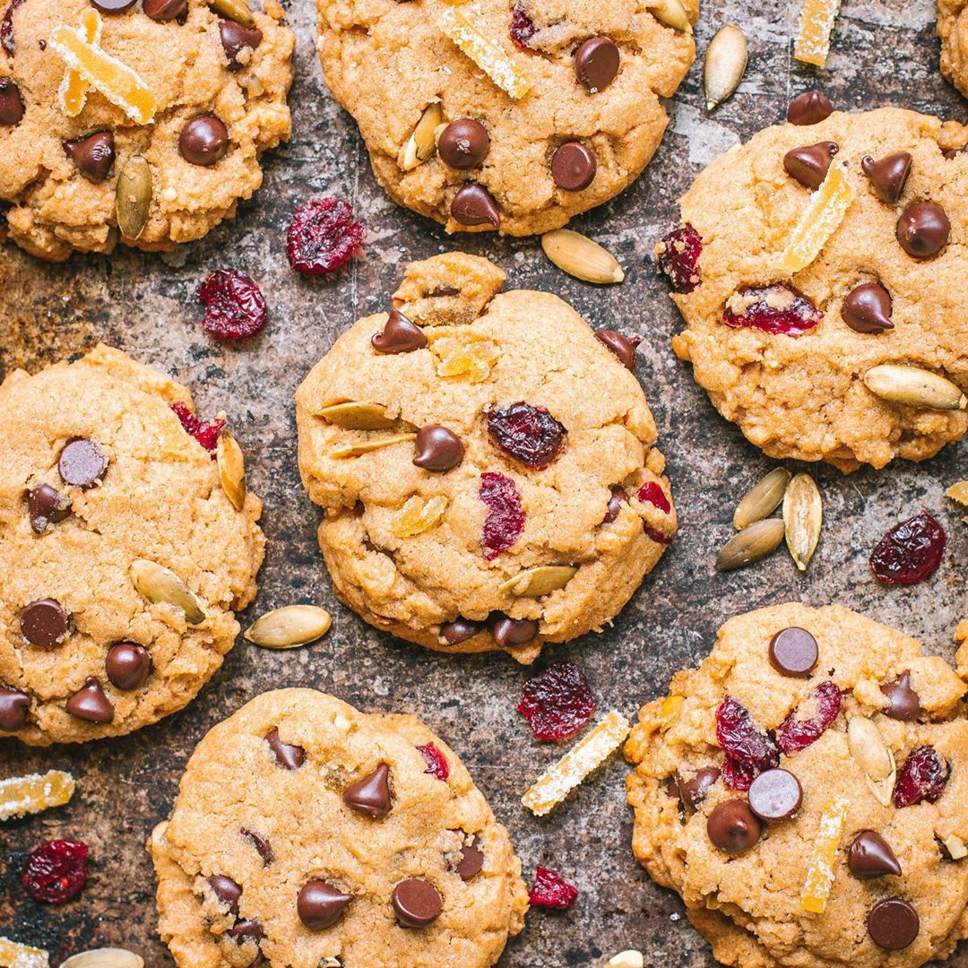 Holiday Sweater Cookies with Ginger and Cranberries