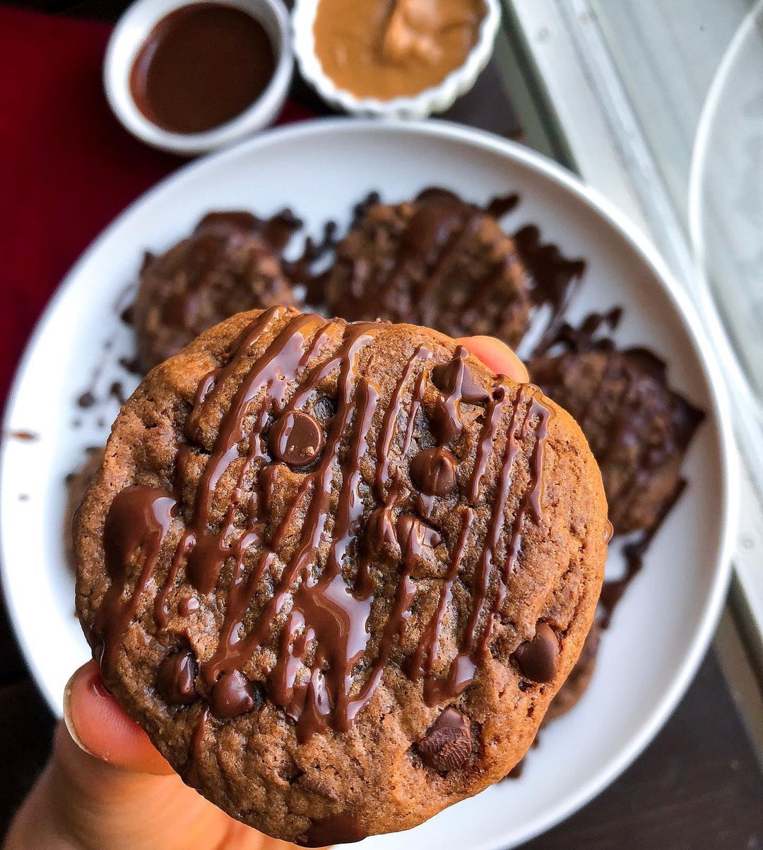 Paleo Flourless Double Chocolate Cookies