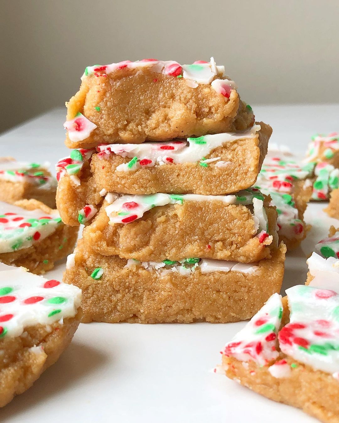 Holiday Almond Flour Cashew Butter Bars
