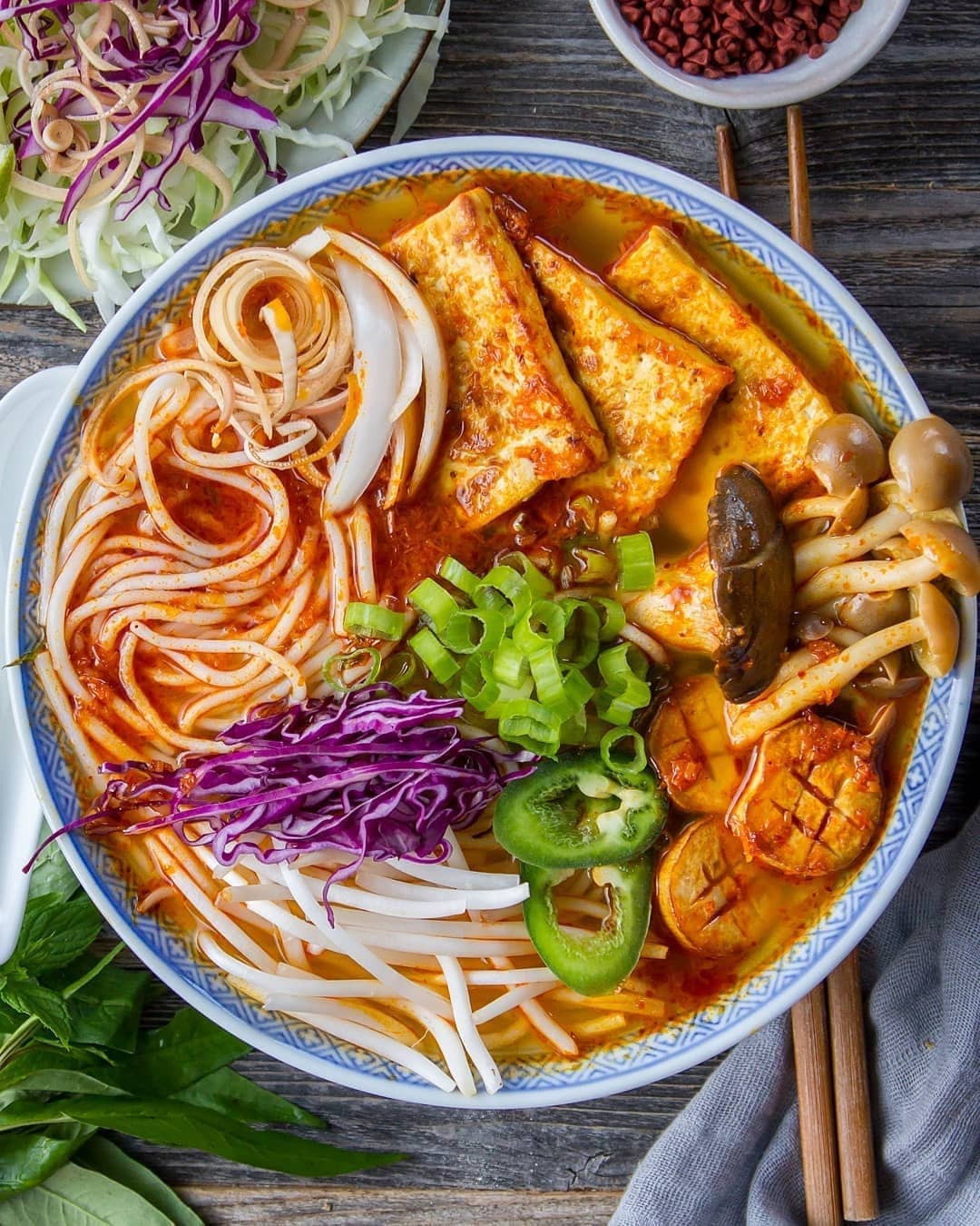 Spicy Vegan Bun Bo Hue
