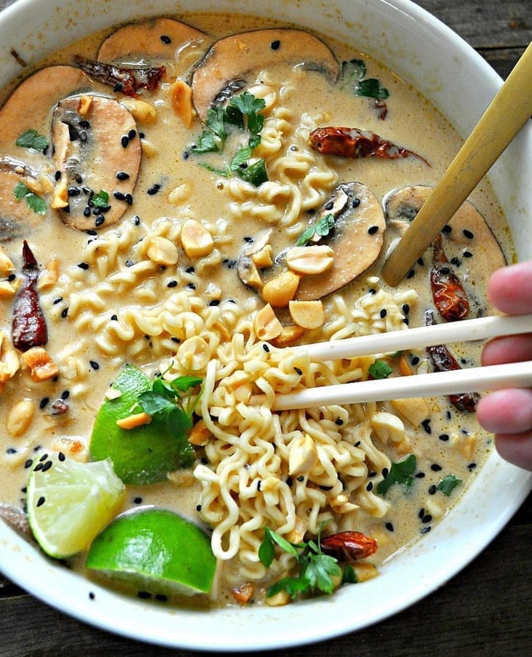 Vegan Spicy Thai Peanut Ramen