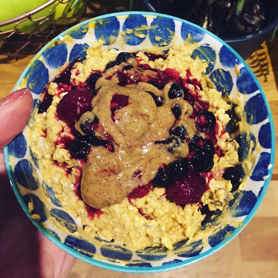 Overnight Apple and Pumpkin Bircher