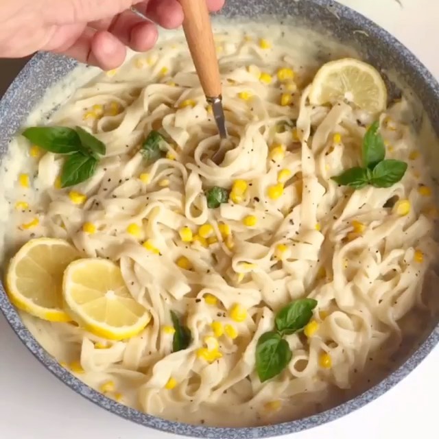 Lemon Basil Tagliatelle
