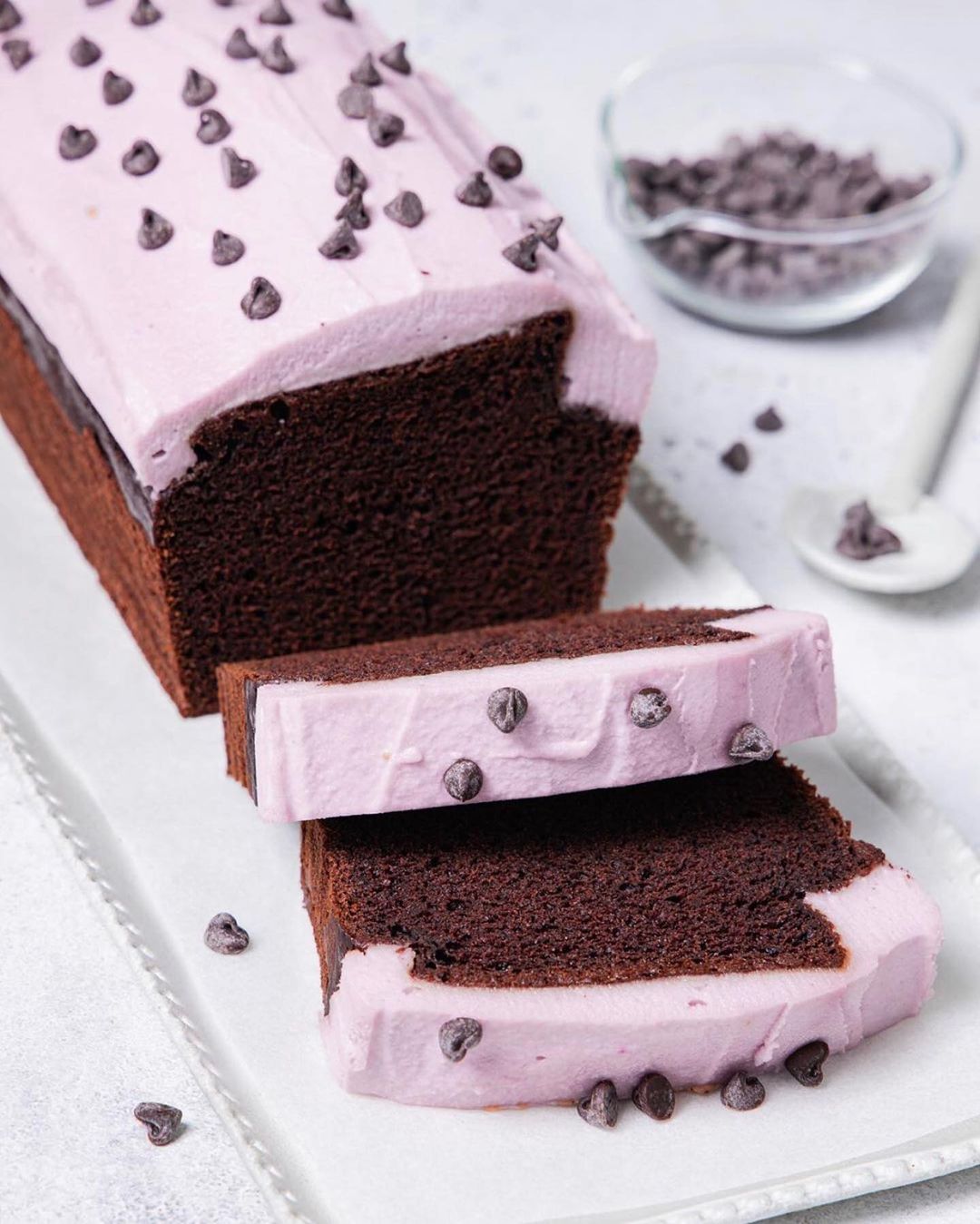 Vegan Chocolate Banana Bread with Frosting