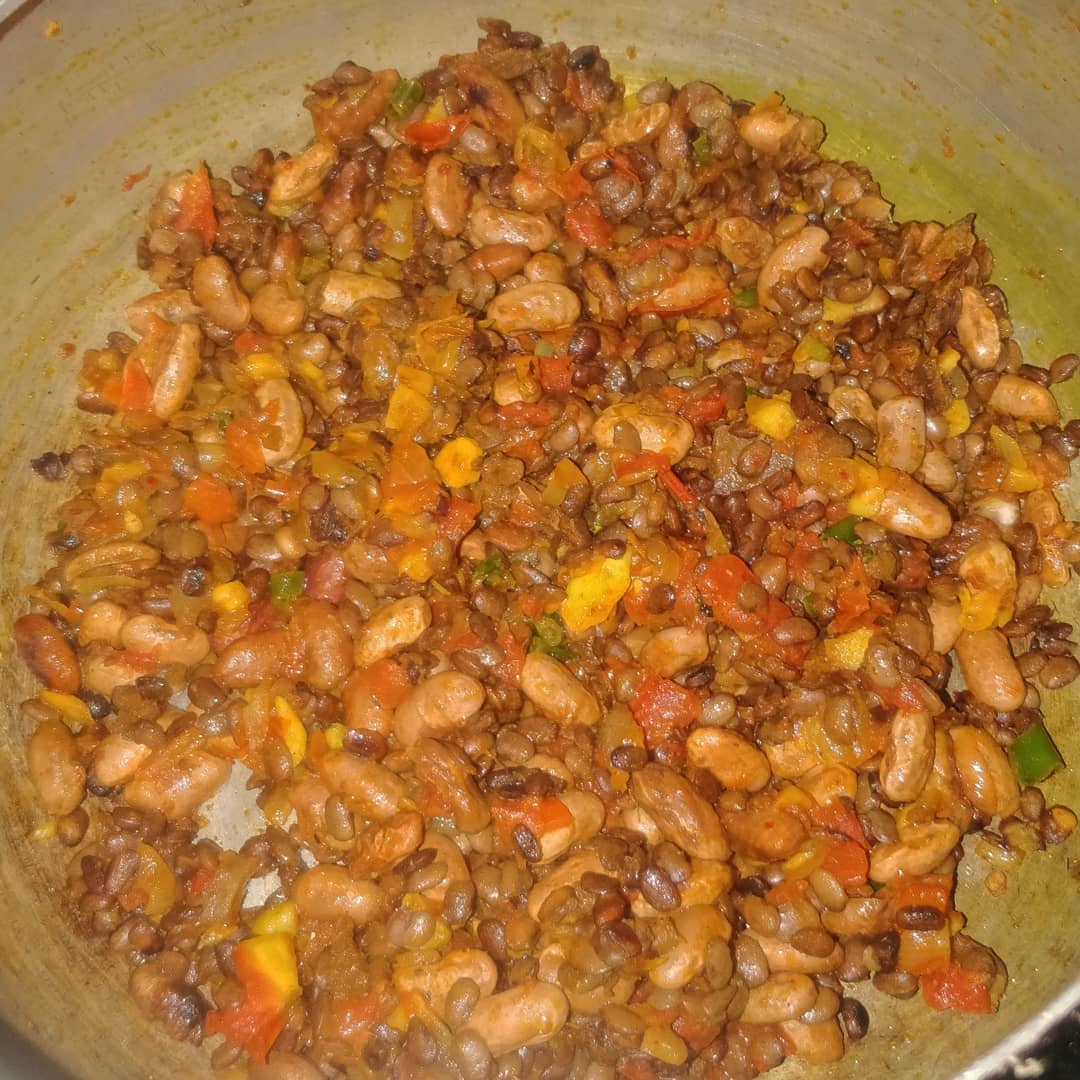 Rajma and Gahat Dal with Rice and Chutney