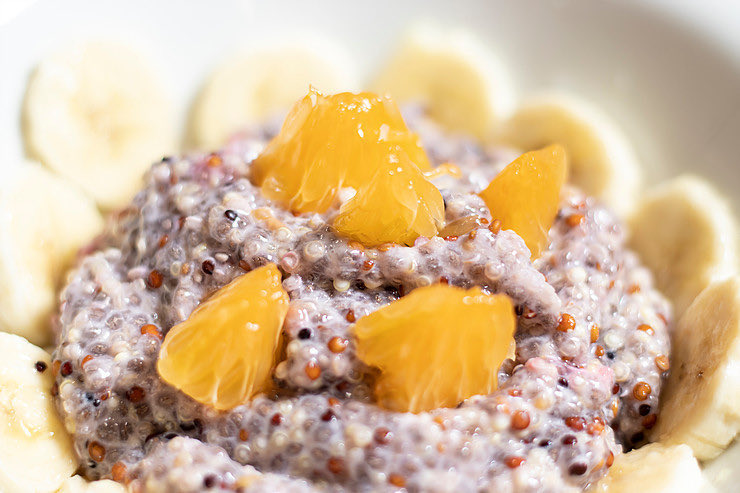 Coconut Chia Seed Quinoa with Fruit