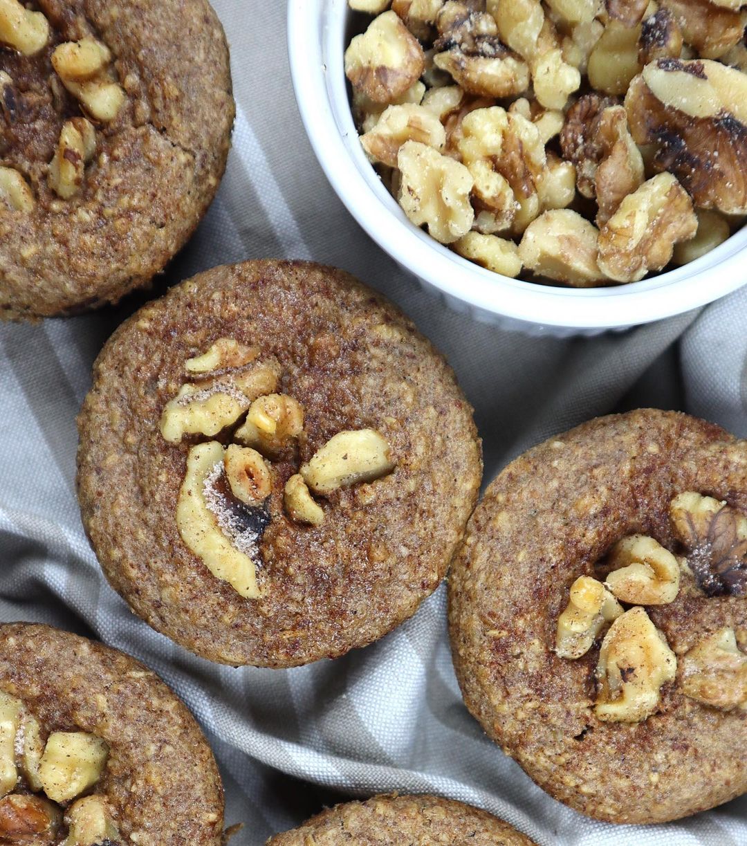 Chocolaty Banana Nut Oat Muffins