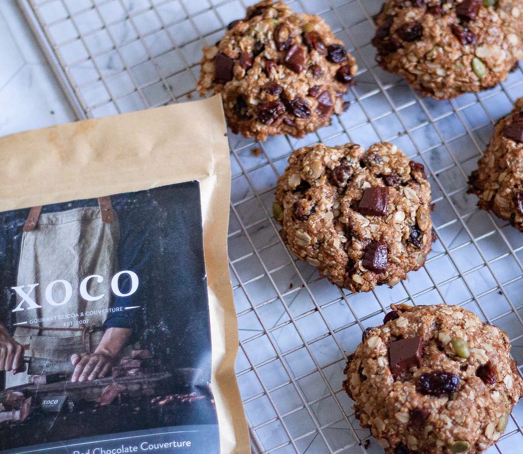 Vegan Gluten-Free Oatmeal Raisin Chocolate Chip Cookies
