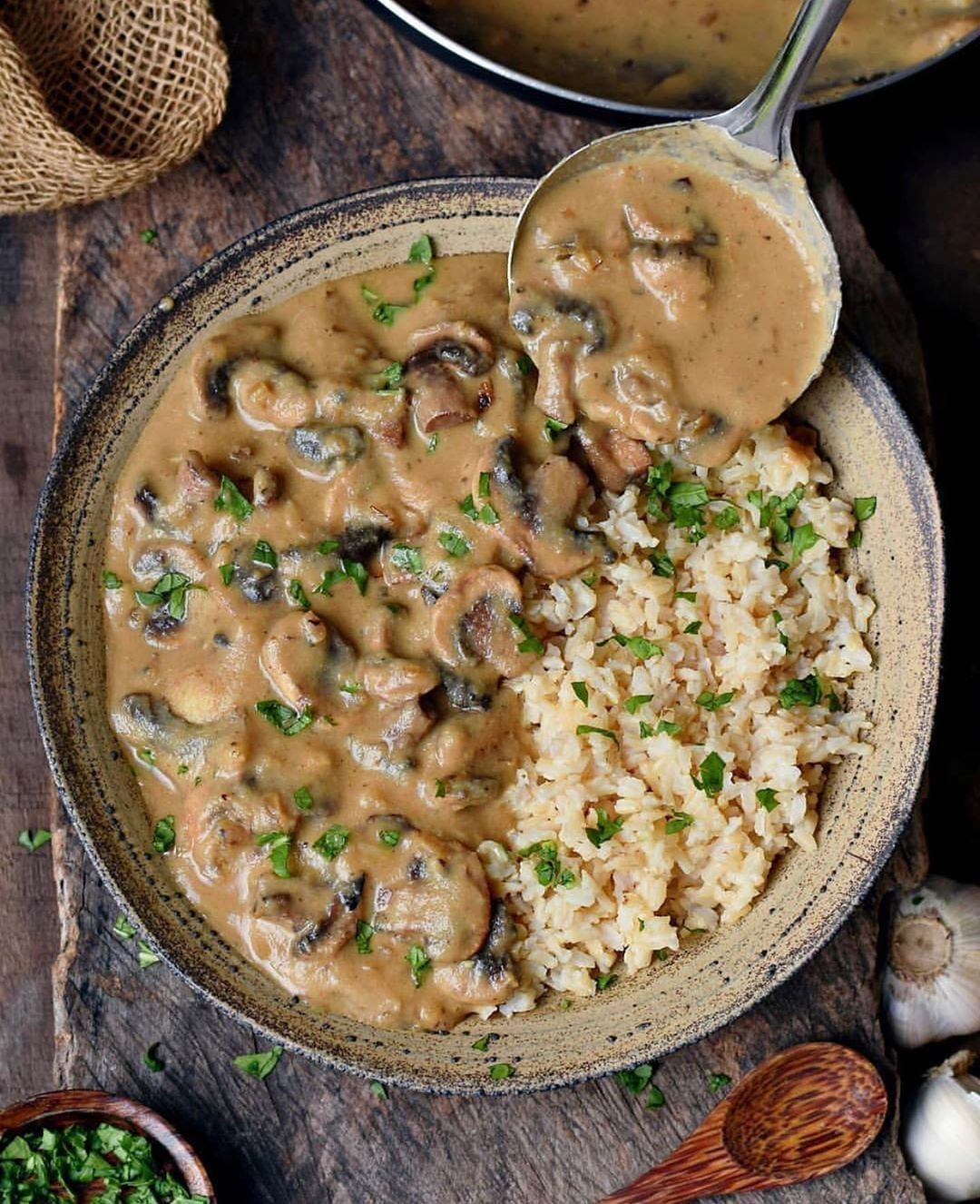 Creamy Vegan Mushroom Stroganoff