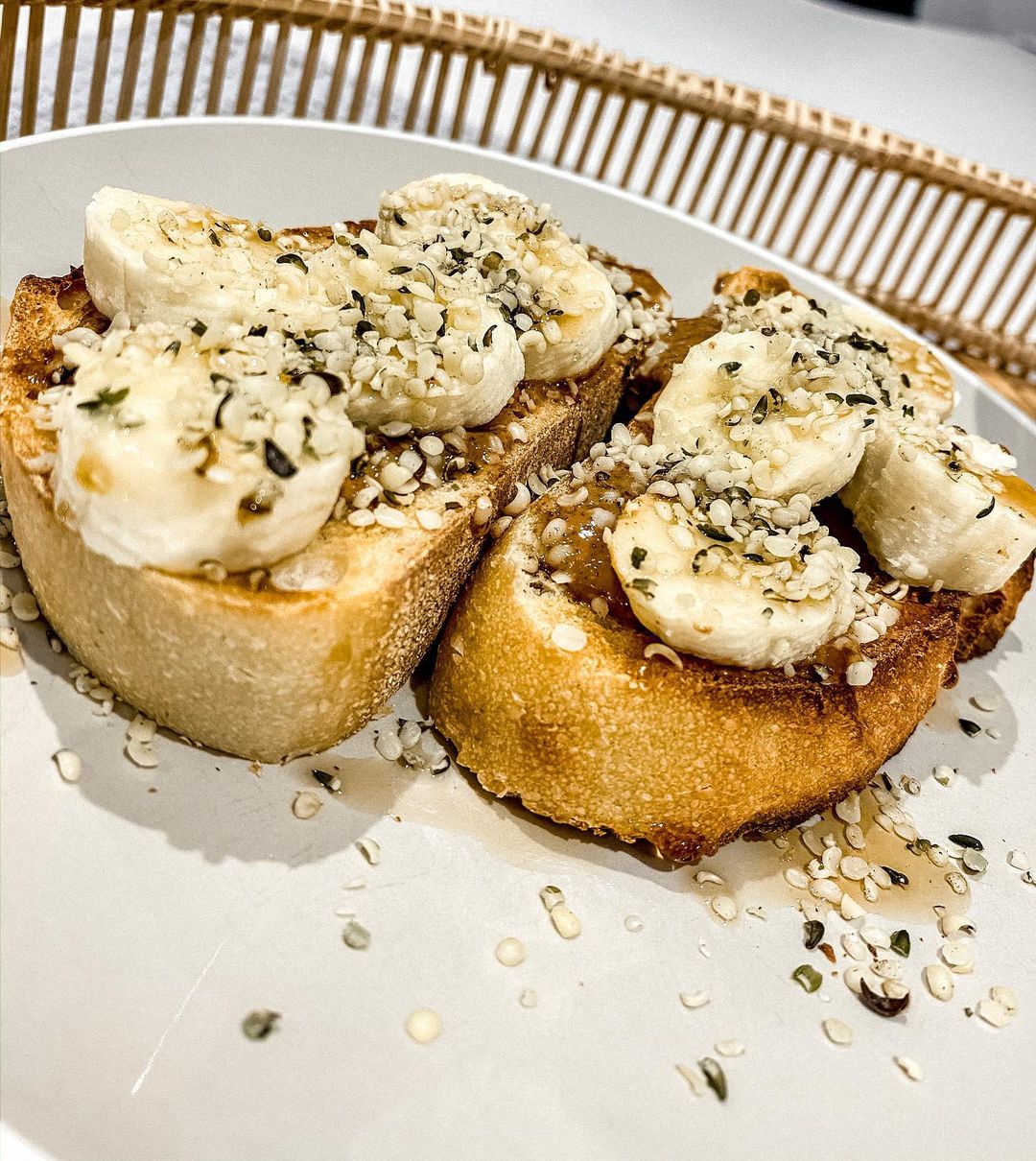 Easy Thursday Toast with Banana and Seeds
