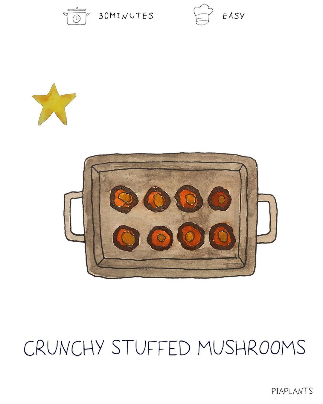 Crunchy Stuffed Mushrooms