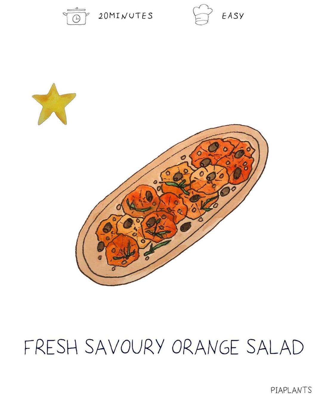 Fresh Savoury Orange Salad