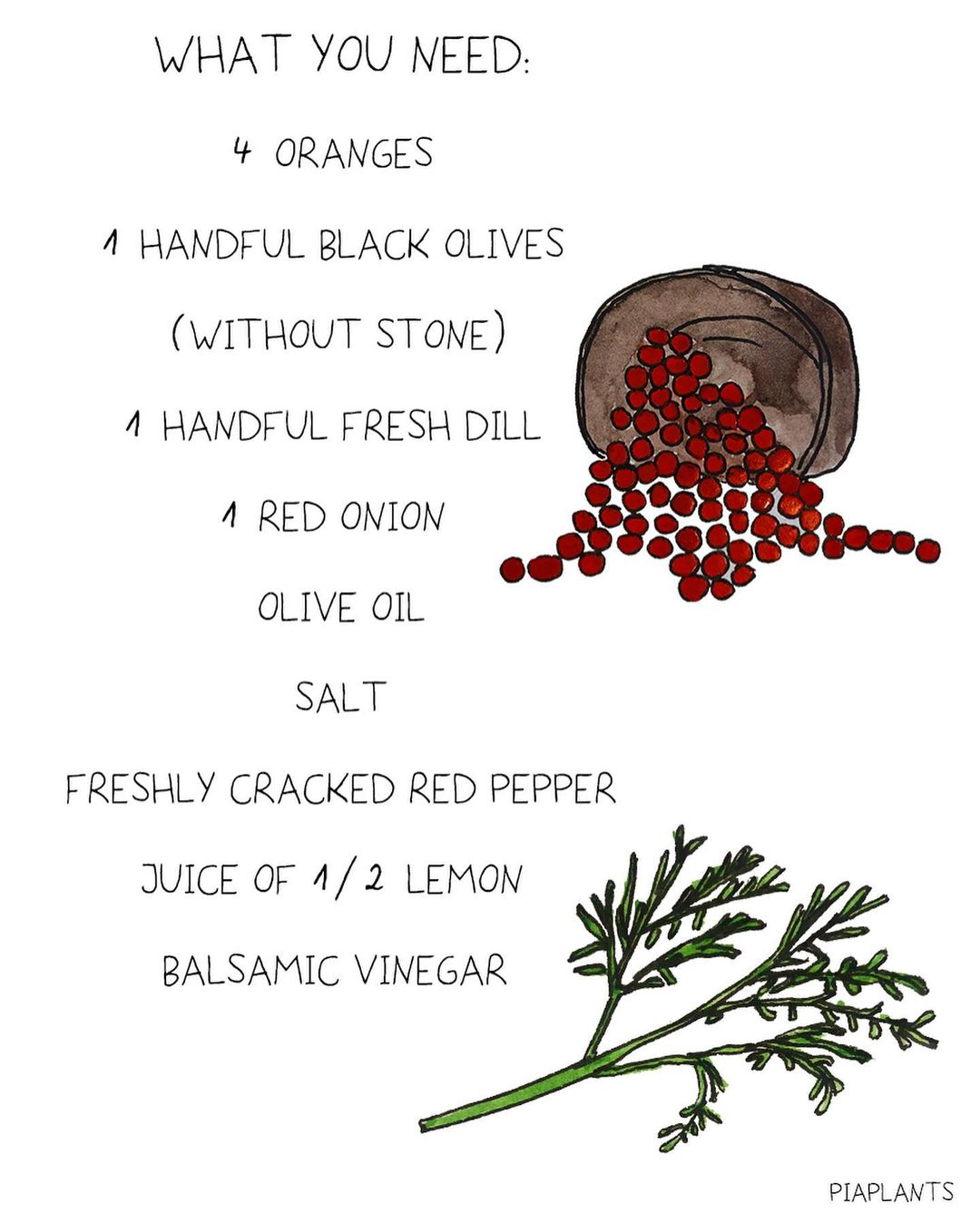 Fresh Savoury Orange Salad