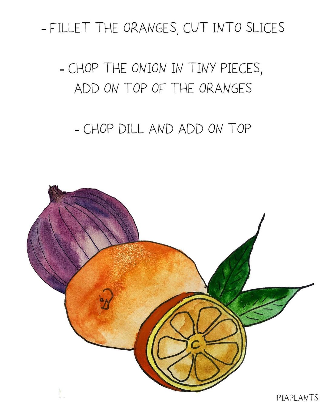 Fresh Savoury Orange Salad