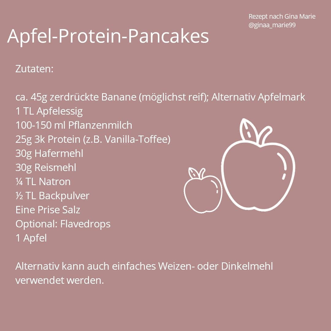 Healthy Apple Protein Pancakes with Toppings
