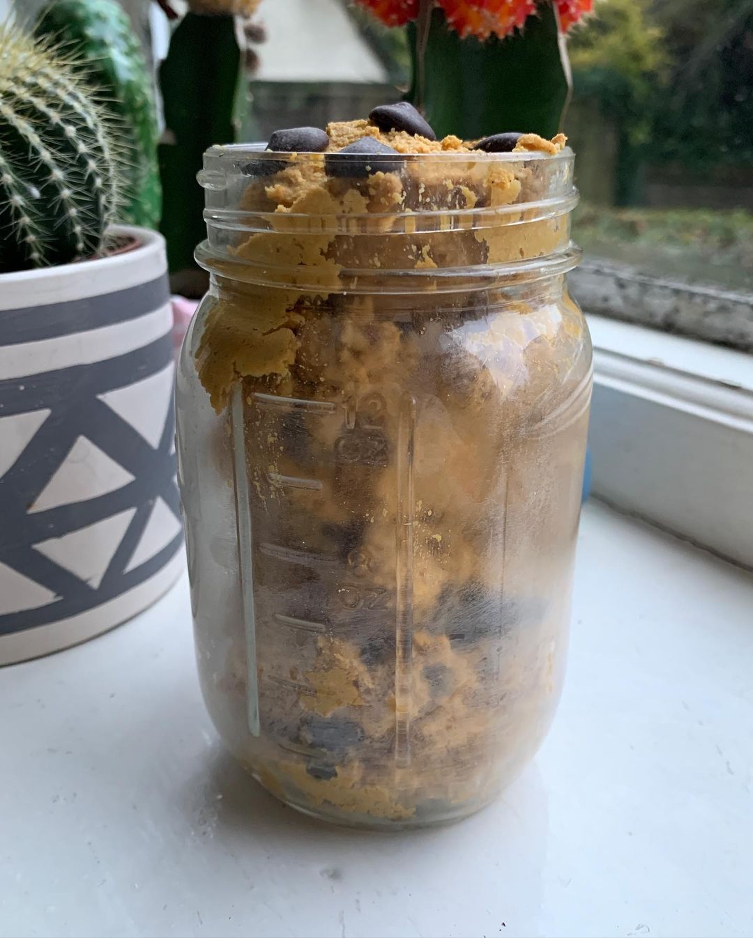 Pumpkin Choc Chip Chickpea Cookie Dough