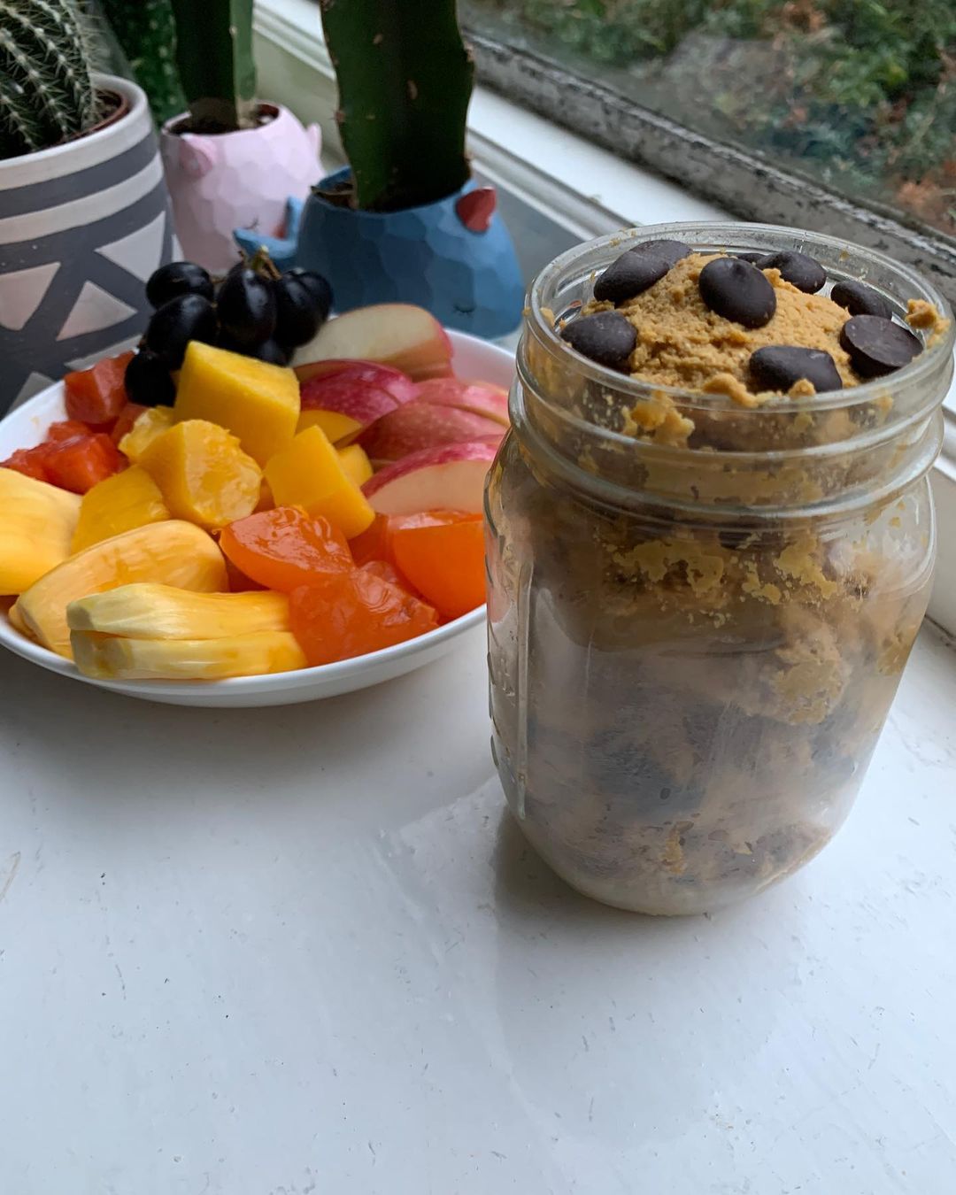 Pumpkin Choc Chip Chickpea Cookie Dough