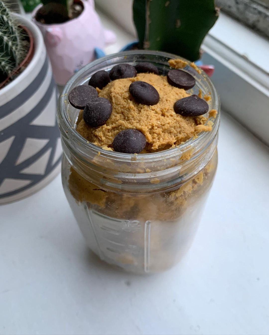 Pumpkin Choc Chip Chickpea Cookie Dough