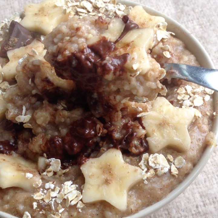 Banana Stars and Chocolate Oatmeal