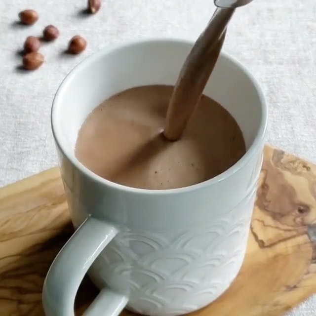 Hazelnut Maca Hot Chocolate