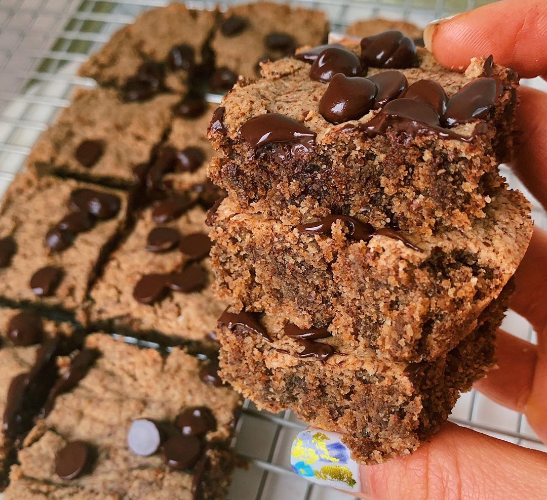 Vegan Grain-Free Paleo Blondie Bars
