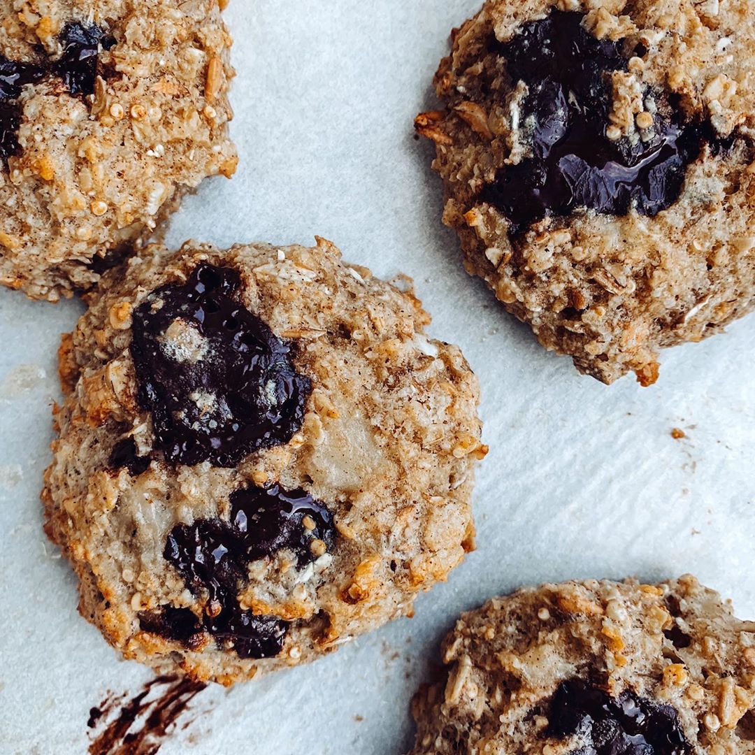 Dark Chocolate Ginger Breakfast Cookies