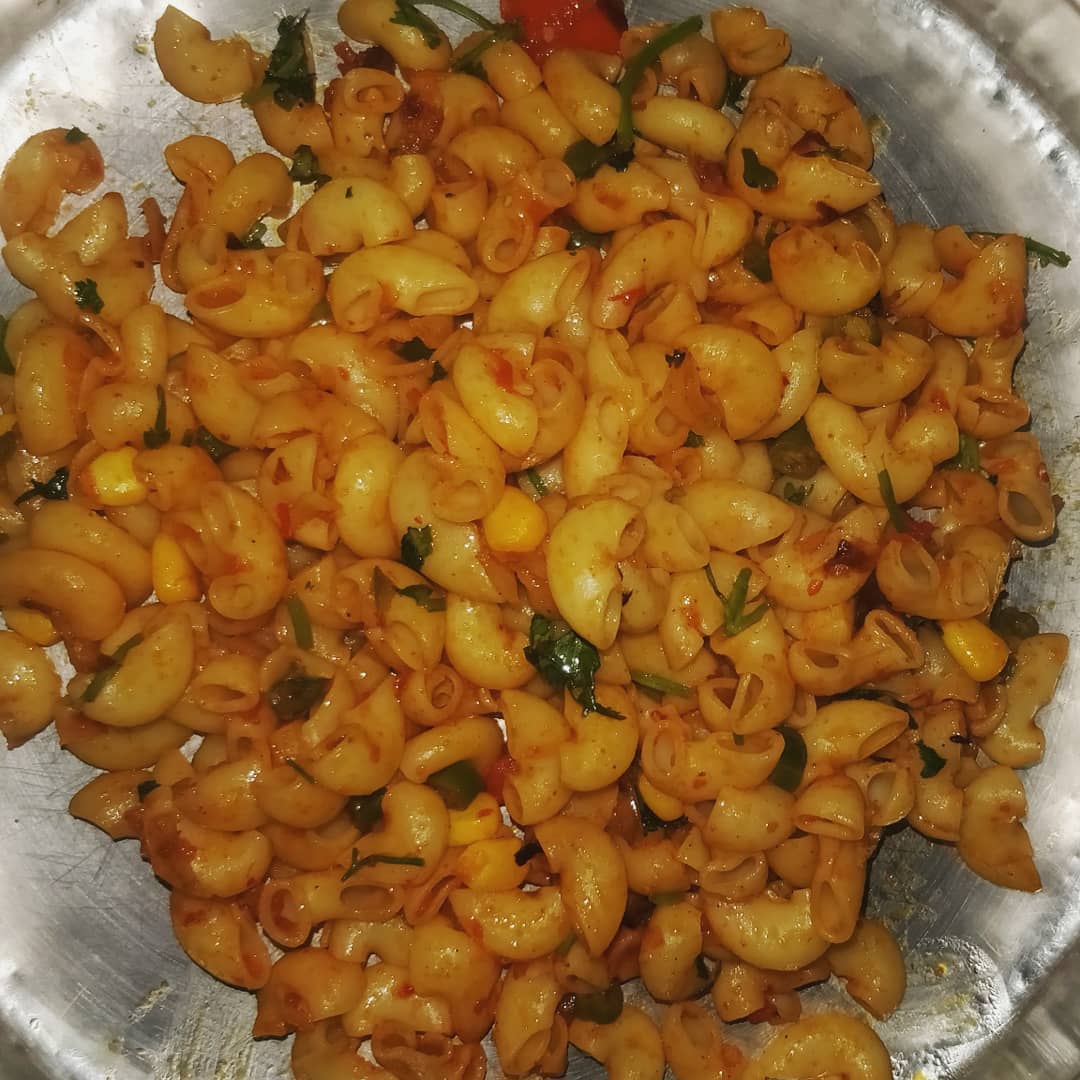 Delicious Masala Macaroni with Vegetables and Spices