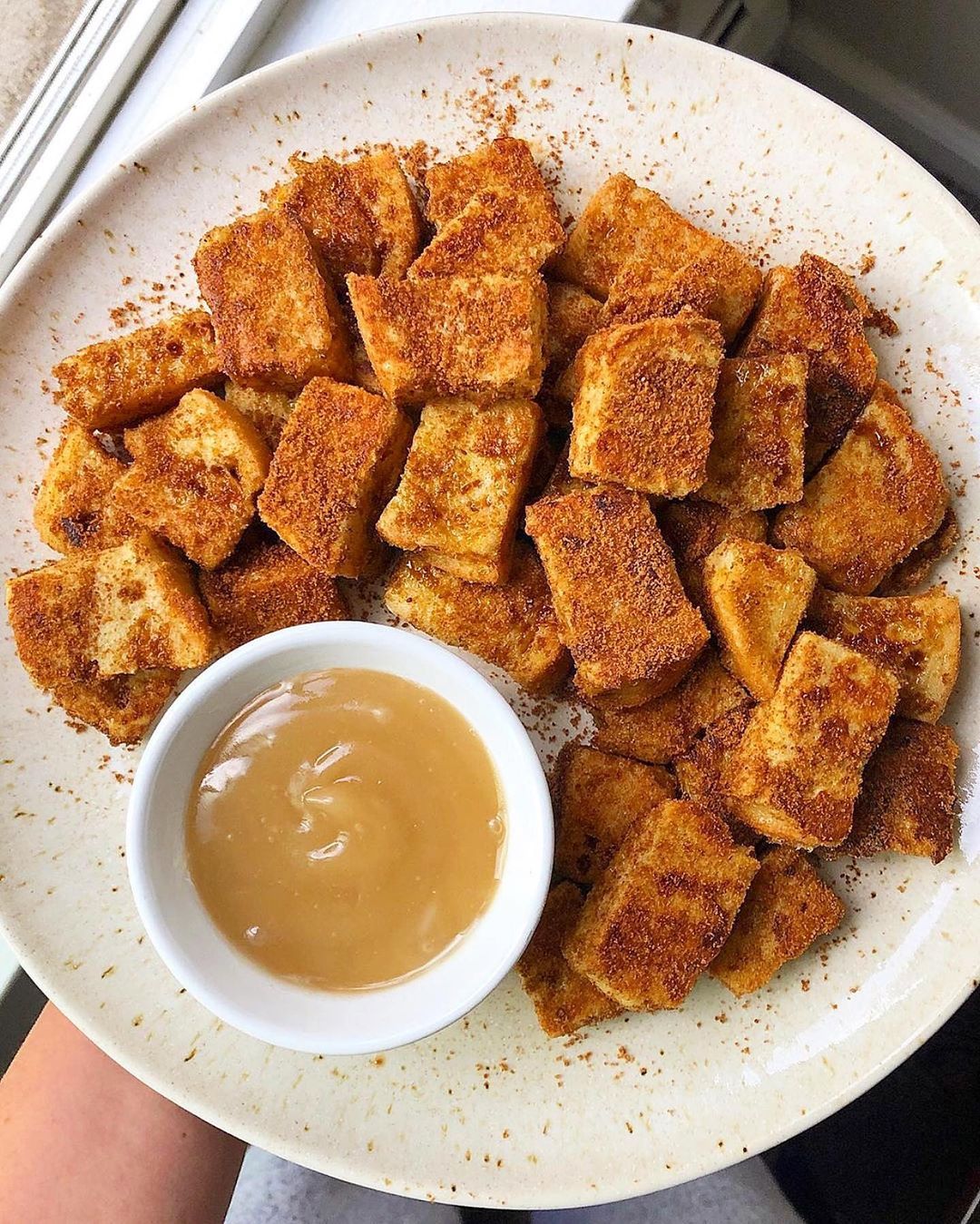 Sourdough French Toast Bites with Maple Butter Dipping Sauce