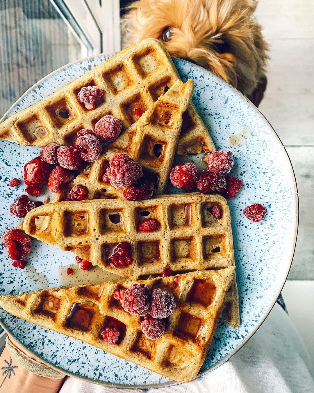Delicious Banana Cinnamon Waffles for Weekend Breakfast