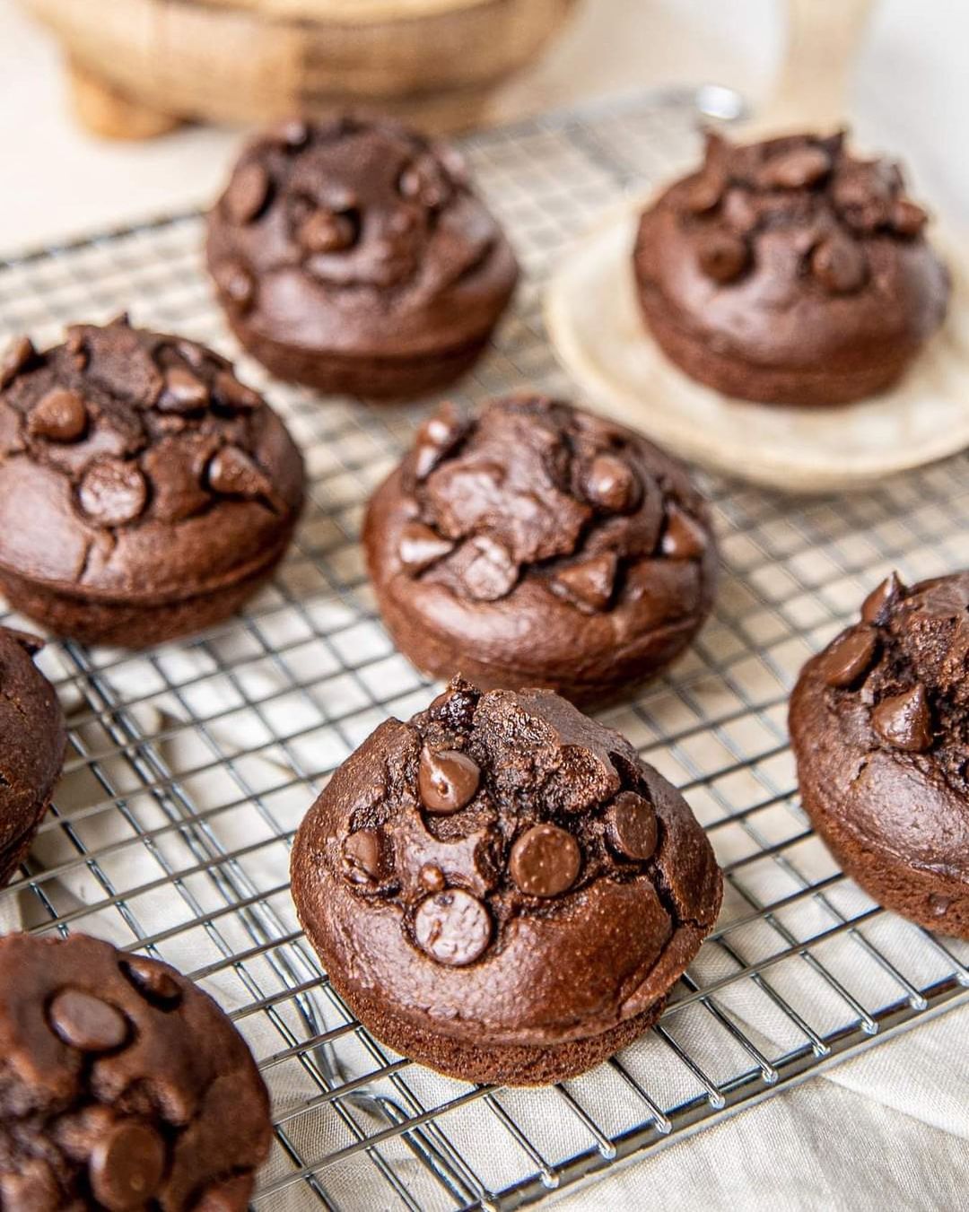 Healthy Chocolate Peanut Butter Muffins