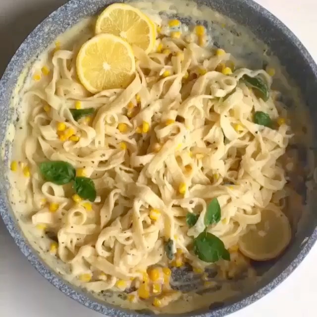 Lemon Basil Tagliatelle