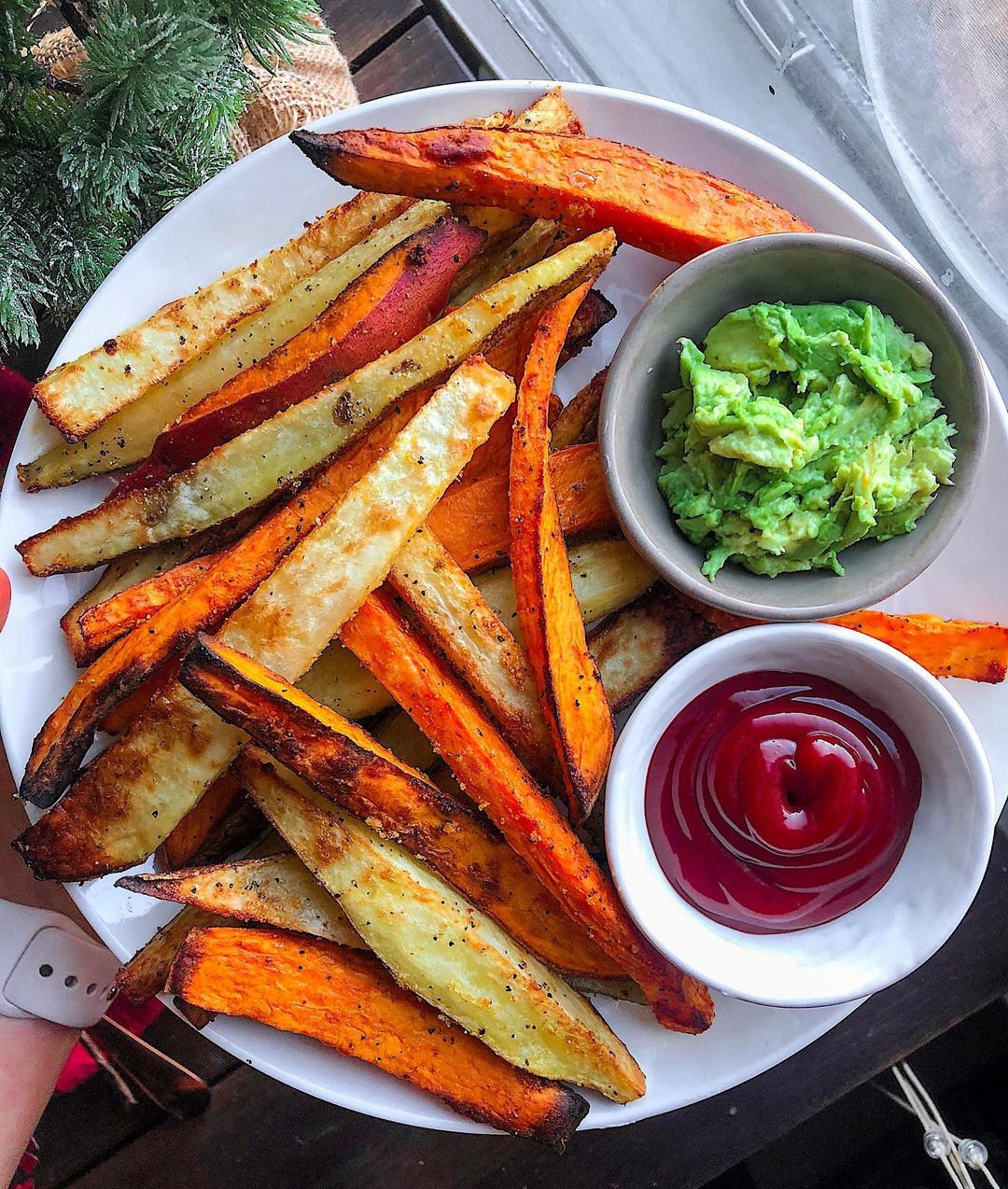 Air Fried Garlic French Fries