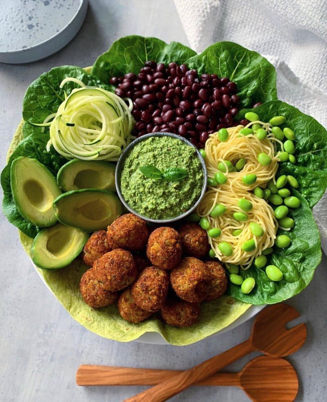 Vegan Green Bowl with Pesto