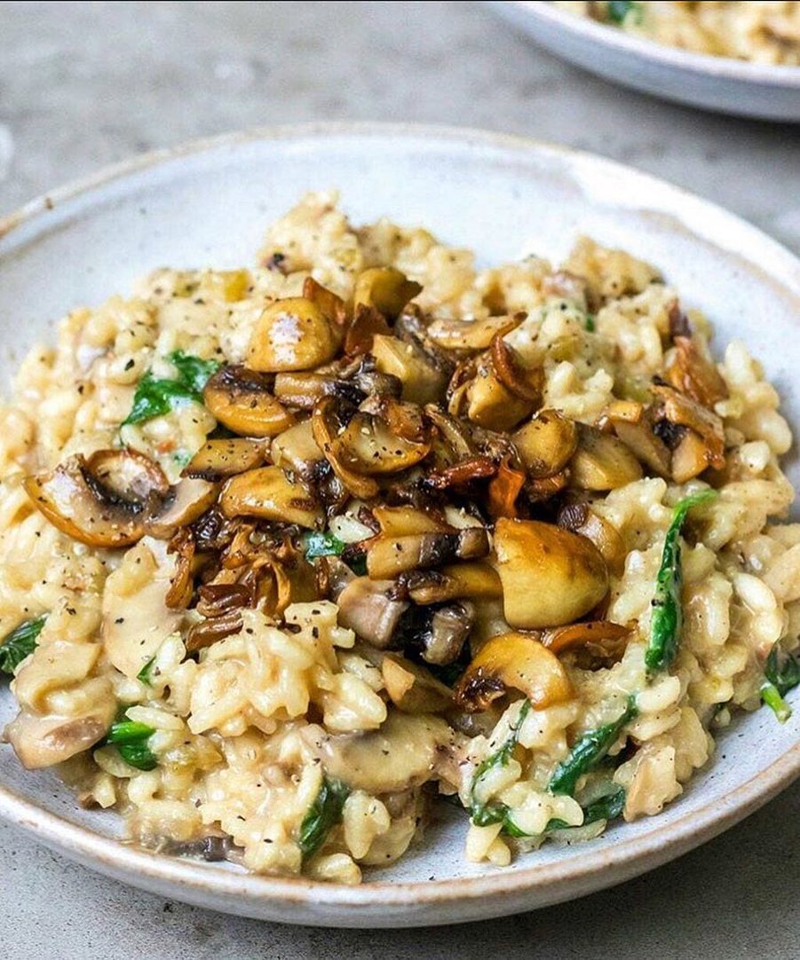 Creamy Vegan Mushroom Risotto