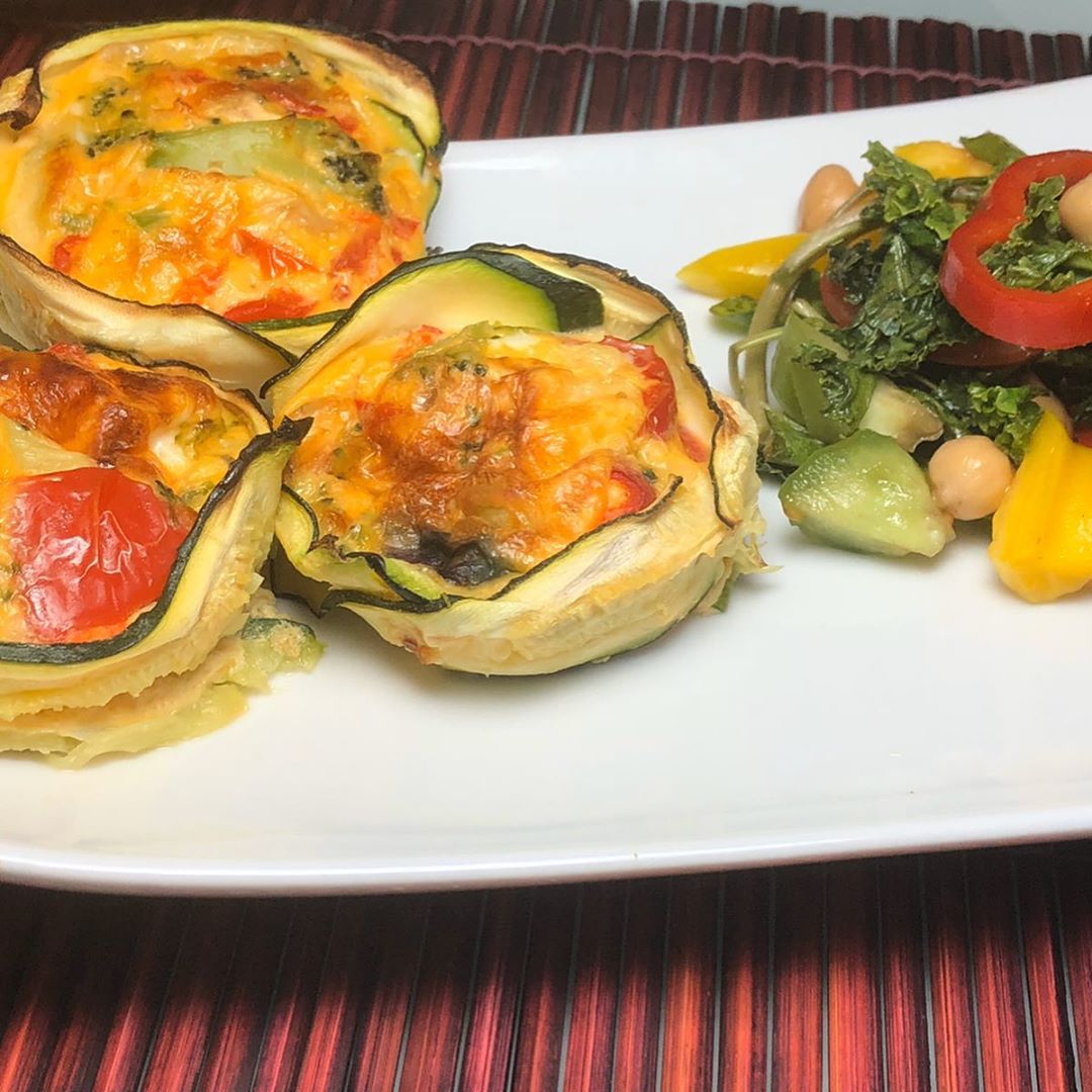 15min Veggie Eggy Courgette Baskets