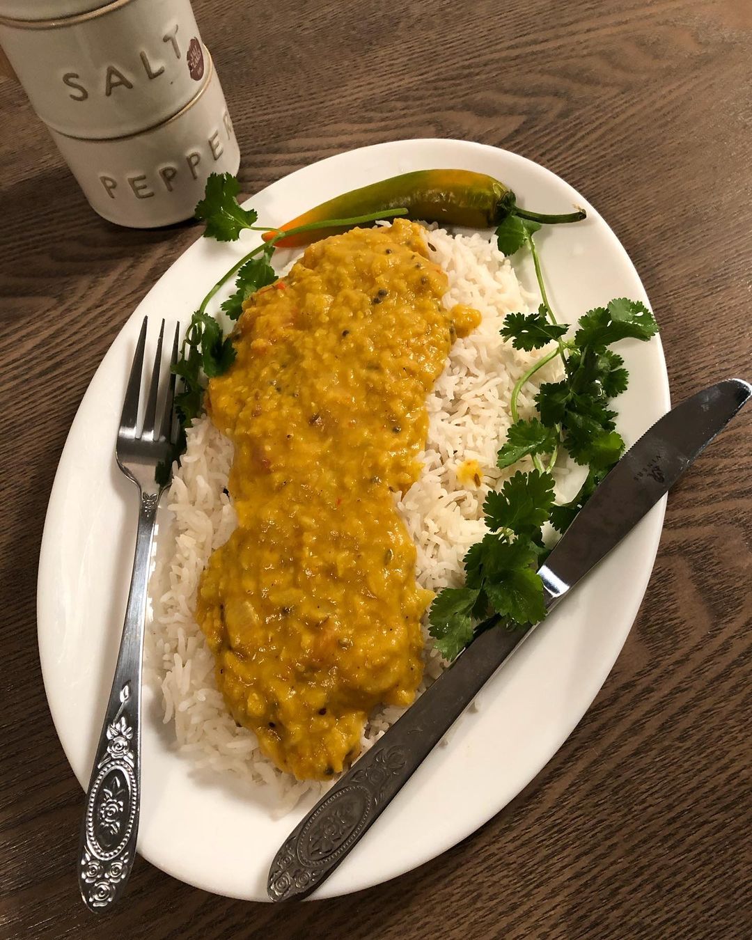 Coconut Dhal with Pilau Rice