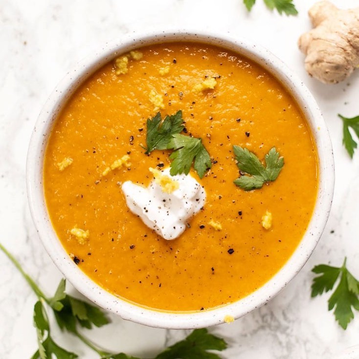 Carrot, Ginger, and Turmeric Soup