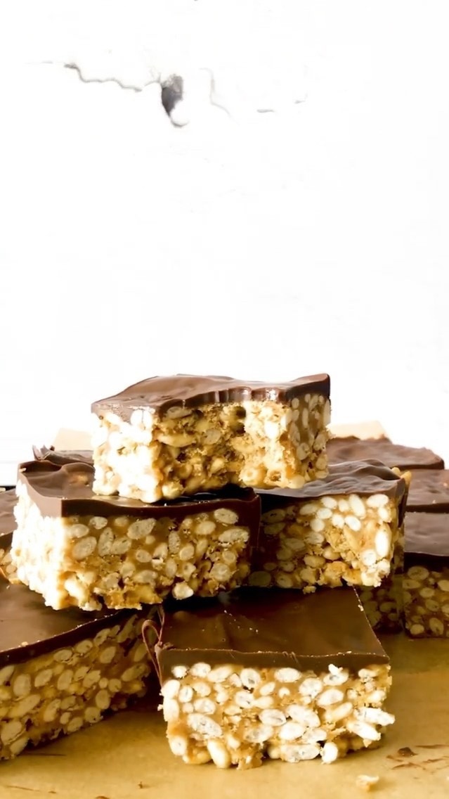 Peanut Butter Rice Puff Squares