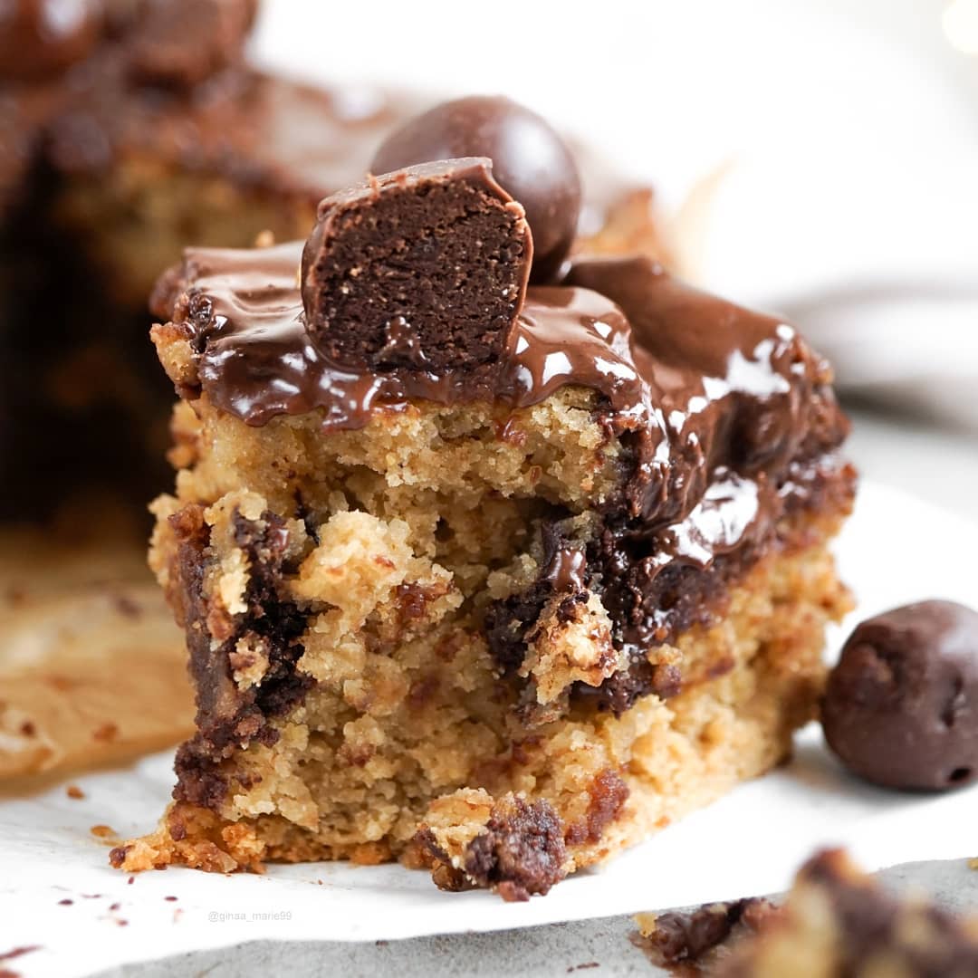 Vanilla Cake with Chocolate Chunks and Brownie Bites