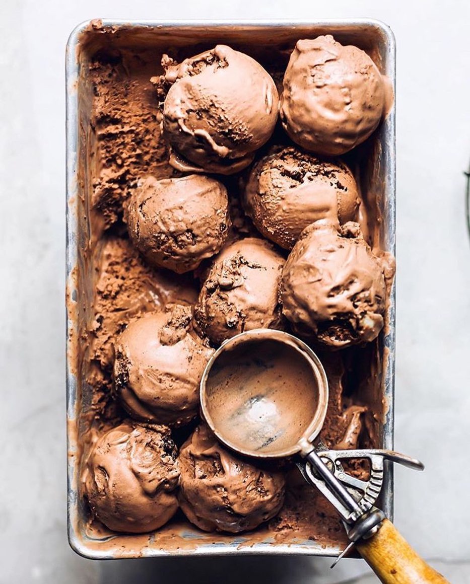 Ultra Creamy Chocolate Tahini Vegan Ice Cream