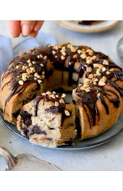 Vegan Chocolate Marble Bundt Cake