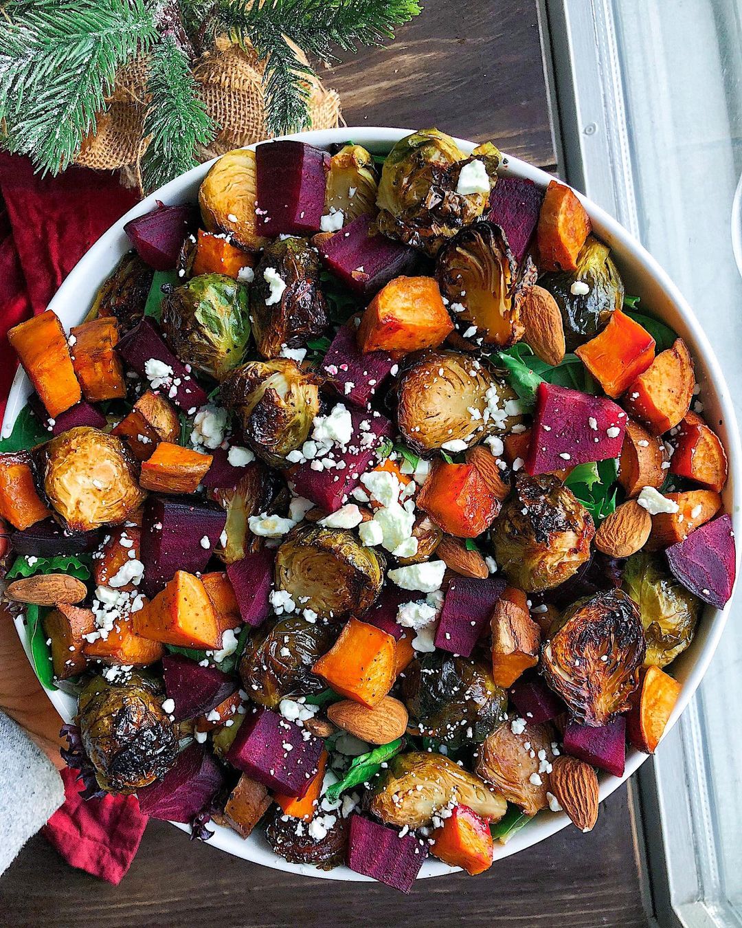 Winter Veggie Loaded Salad