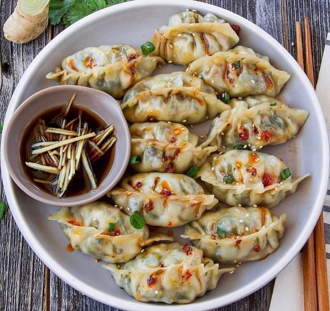 Tofu and Bok Choy Potstickers