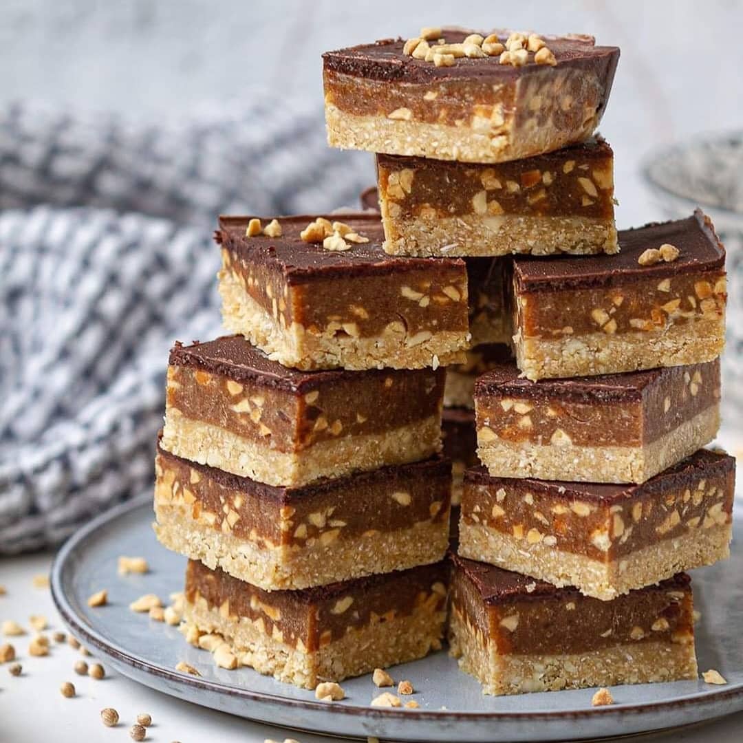 Raw Vegan Snickers Bars
