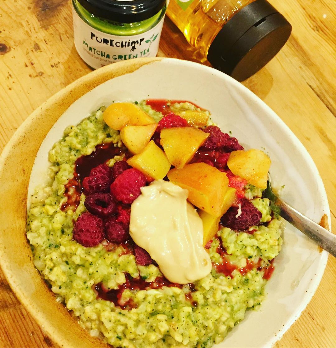 Matcha Ginger Cauli Oats
